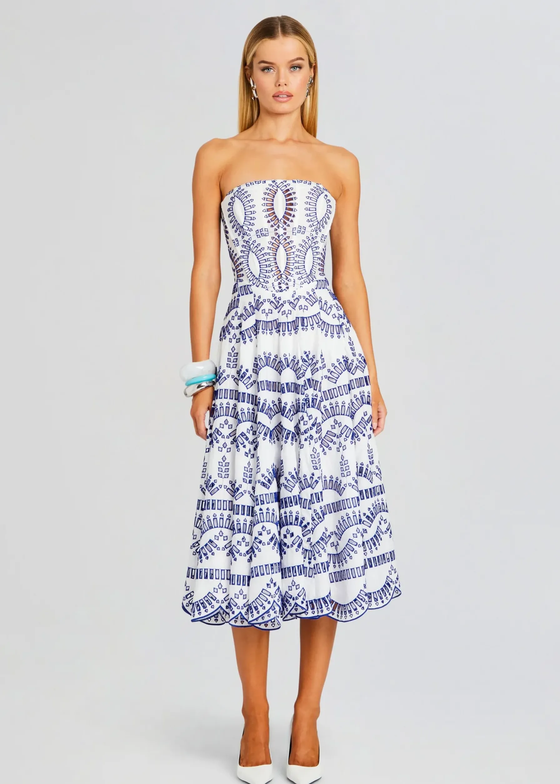 Retrofete Galik Midi Dress Klein Blue Discount