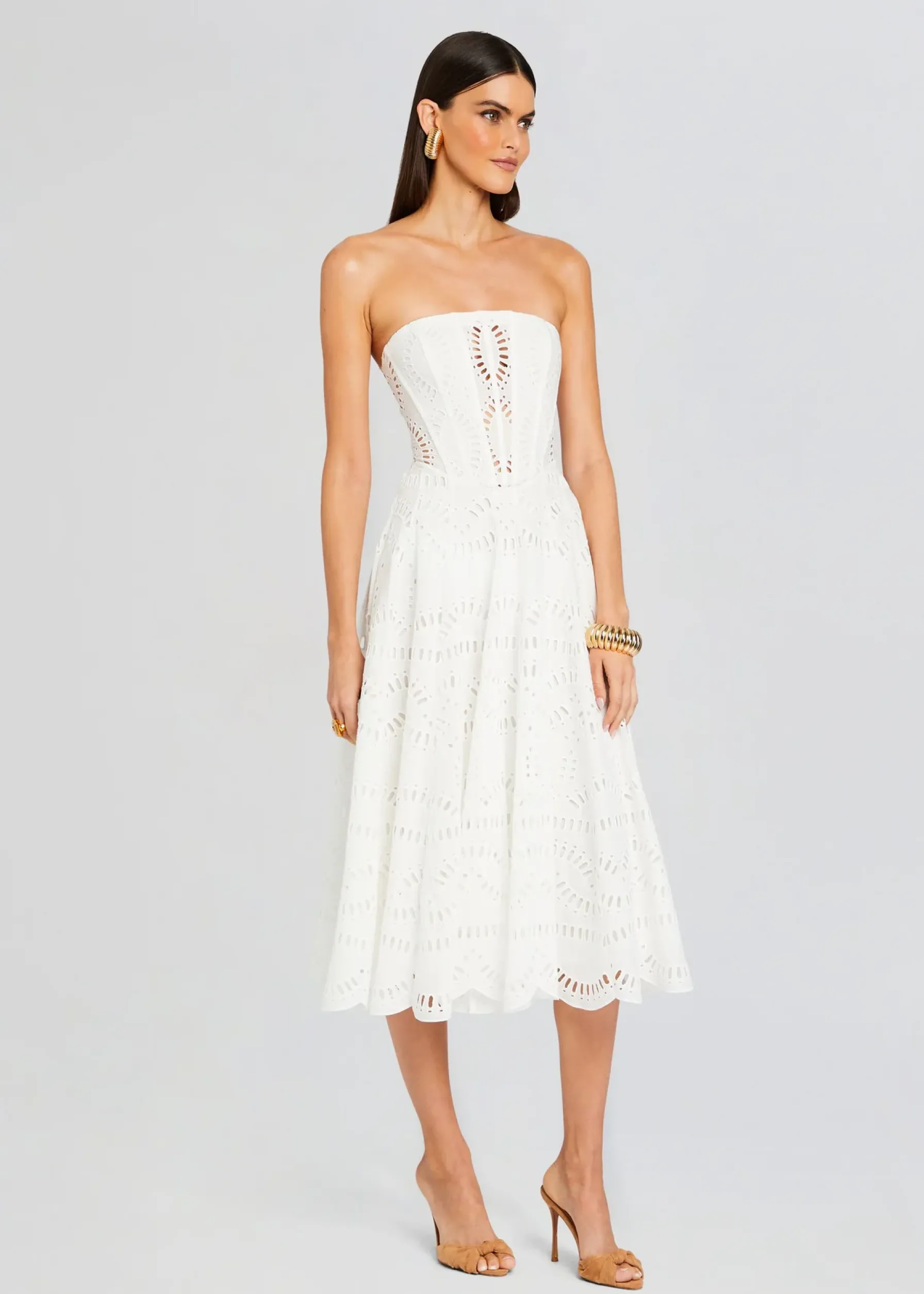 Retrofete Galik Midi Dress White Samoa Best