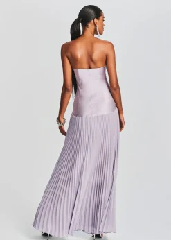 Retrofete Genevieve Silk Dress Mink Grey Shop