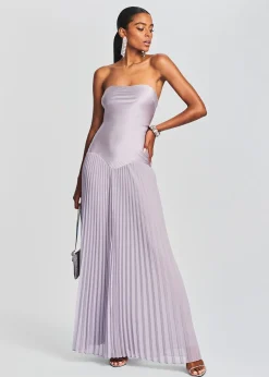 Retrofete Genevieve Silk Dress Mink Grey Shop