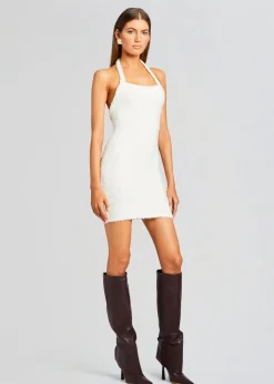 Retrofete Georgiana Boucle Dress Winter White Clearance