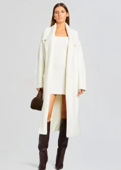 Retrofete Georgiana Boucle Dress Winter White Clearance