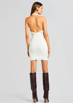 Retrofete Georgiana Boucle Dress Winter White Fashion