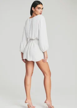 Retrofete Grace Sequin Dress Moonglow White New