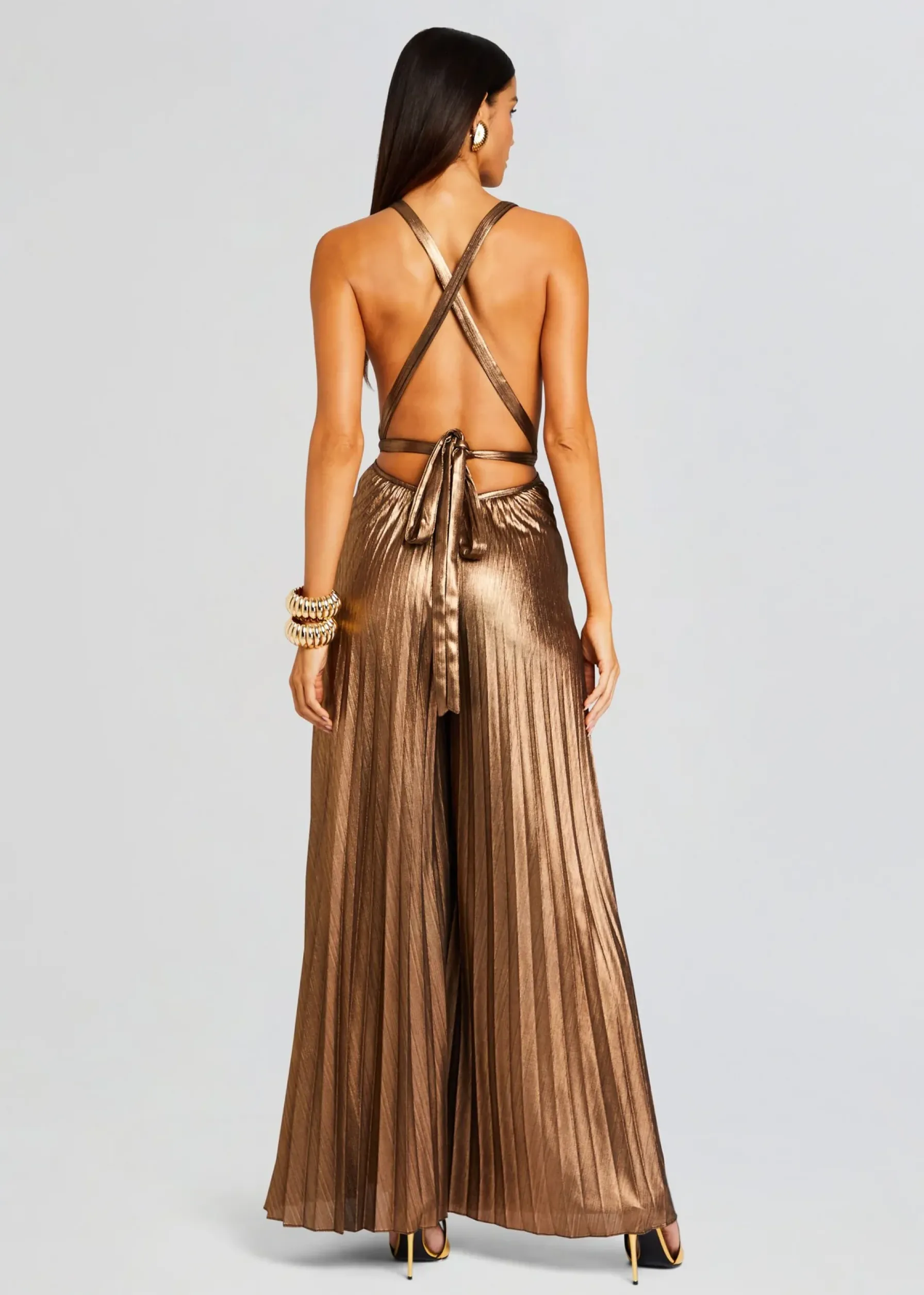 Retrofete Graciane Jumpsuit Metallic Bronze Hot