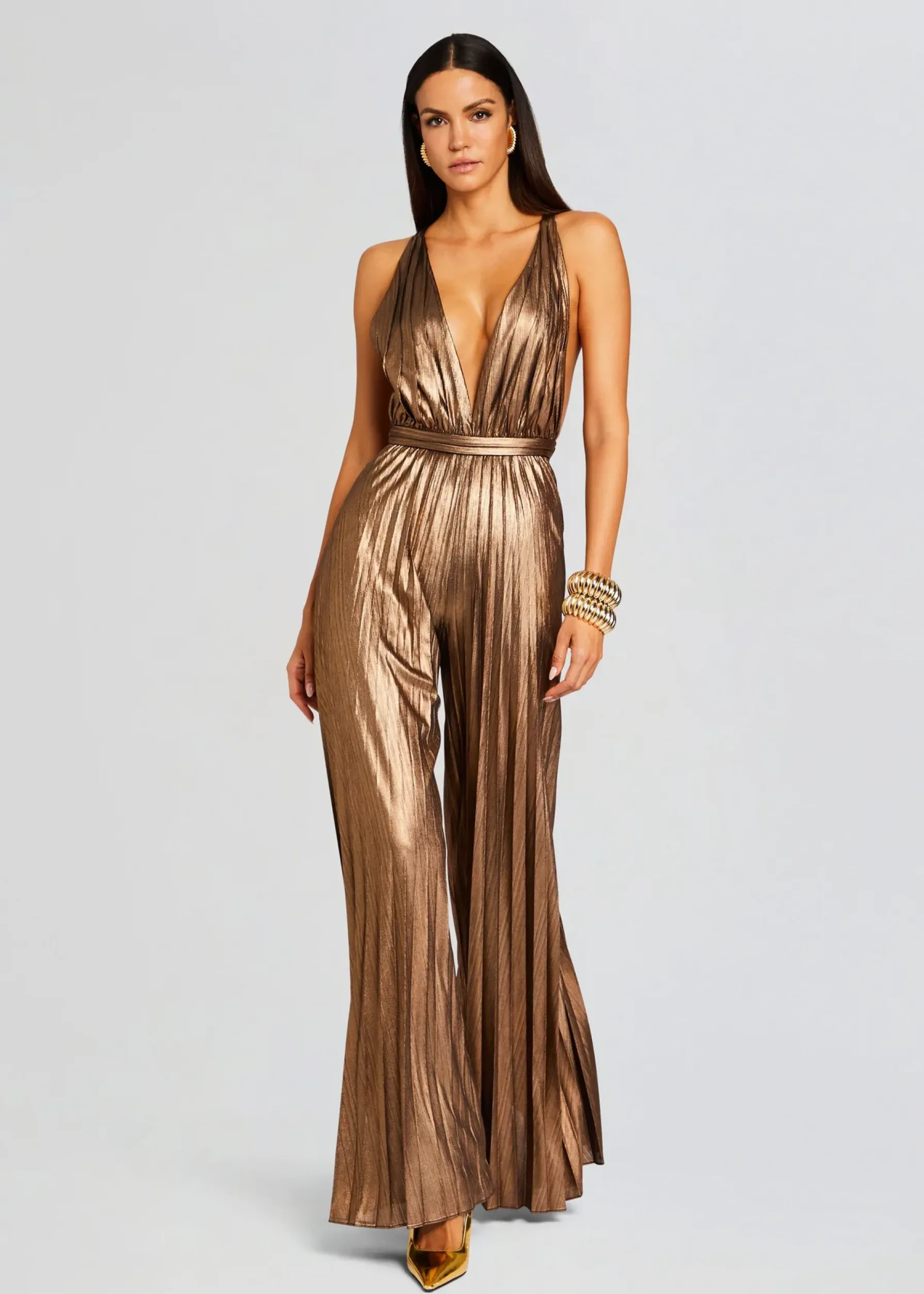 Retrofete Graciane Jumpsuit Metallic Bronze Hot