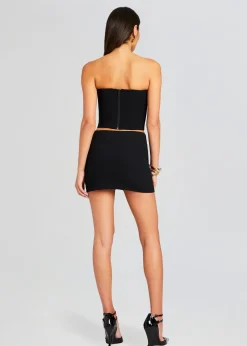 Retrofete Half Moon Corset Top Black Outlet
