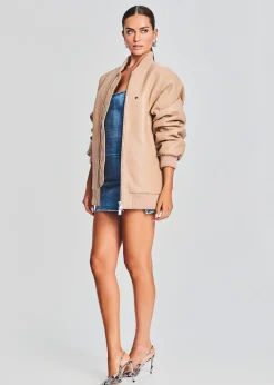Retrofete Halle Leather Jacket Tannin Fashion