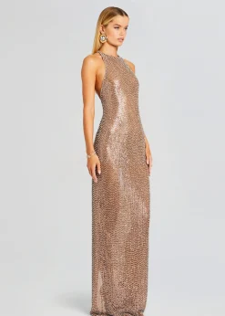 Retrofete Haven Embellished Dress Tannin/Silver Best