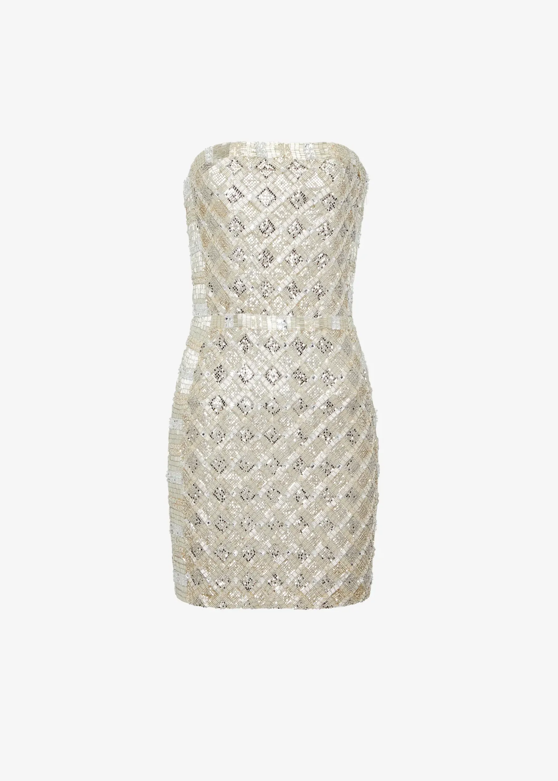 Retrofete Heather Sequin Dress Silver/Gold Best Sale