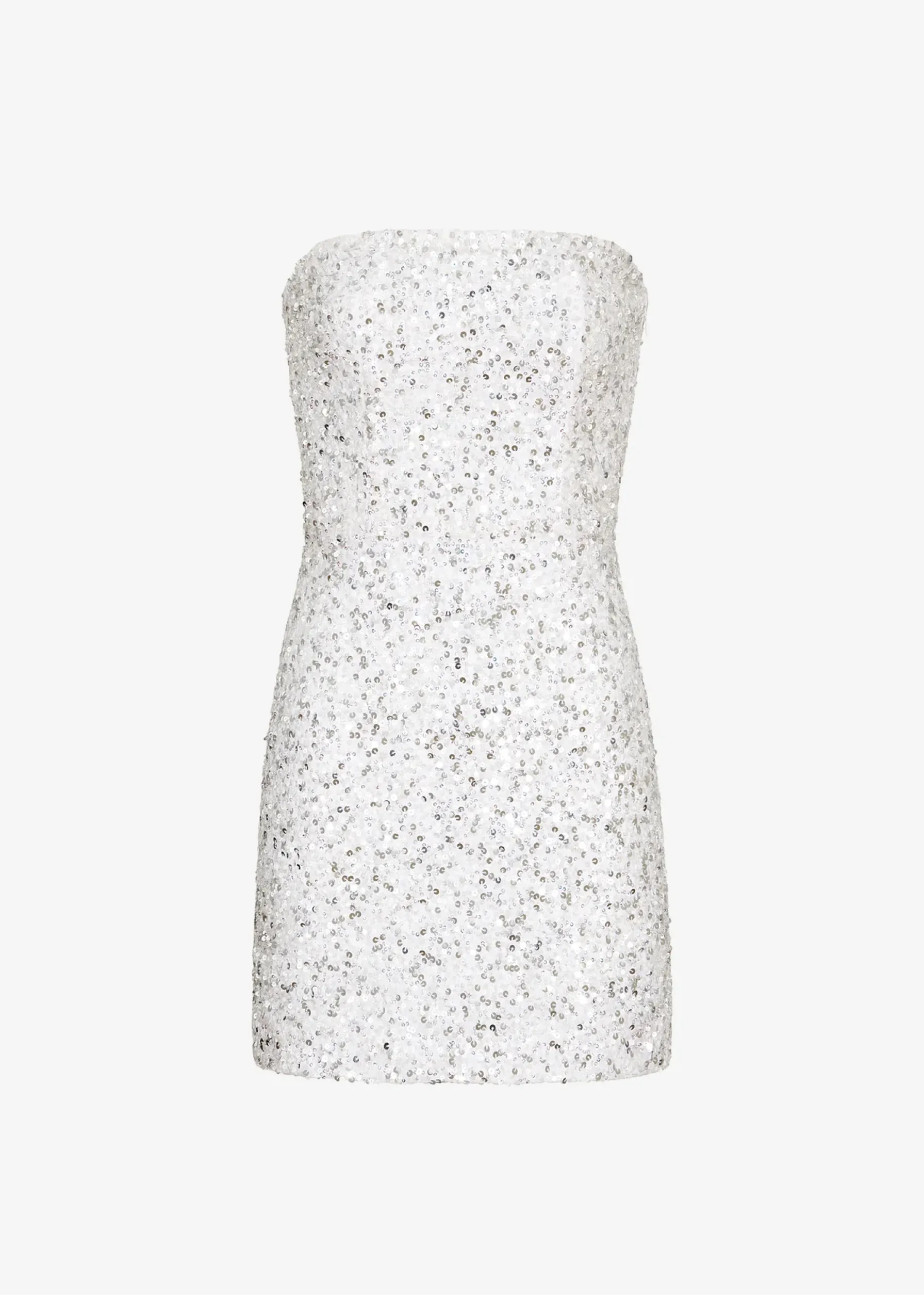 Retrofete Heather Sequin Dress Silver/White Hot