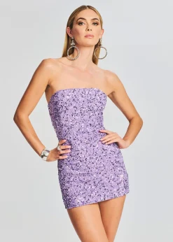 Retrofete Heather Sequin Dress Dusty Lilac Discount