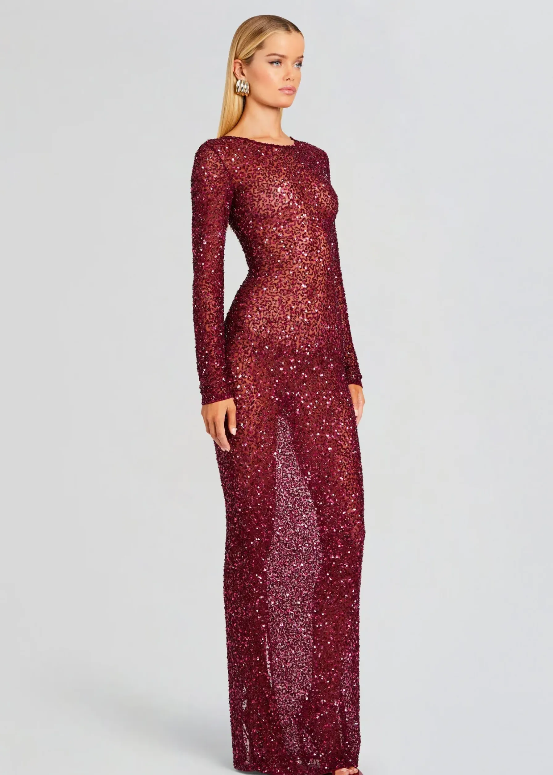 Retrofete Heidi Sequin Dress Merlot Online