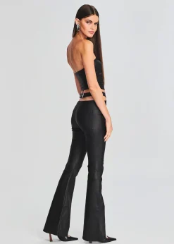 Retrofete Hillary Coated Denim Top Coated Black Store
