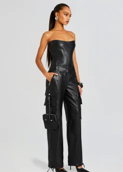 Retrofete Honey Leather Pant Black Discount