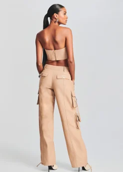 Retrofete Honey Leather Pant Tannin Best