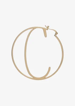 Retrofete Hoop Letter Earring Gold Online