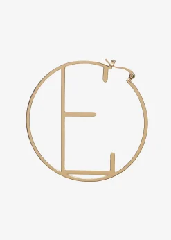Retrofete Hoop Letter Earring Gold Online