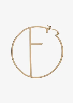 Retrofete Hoop Letter Earring Gold Online