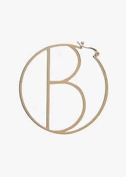 Retrofete Hoop Letter Earring Gold Sale