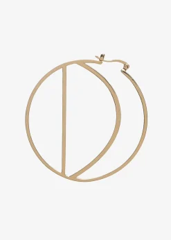 Retrofete Hoop Letter Earring Gold Sale