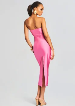 Retrofete Ida Lycra Midi Dress Rose Blossom Flash Sale