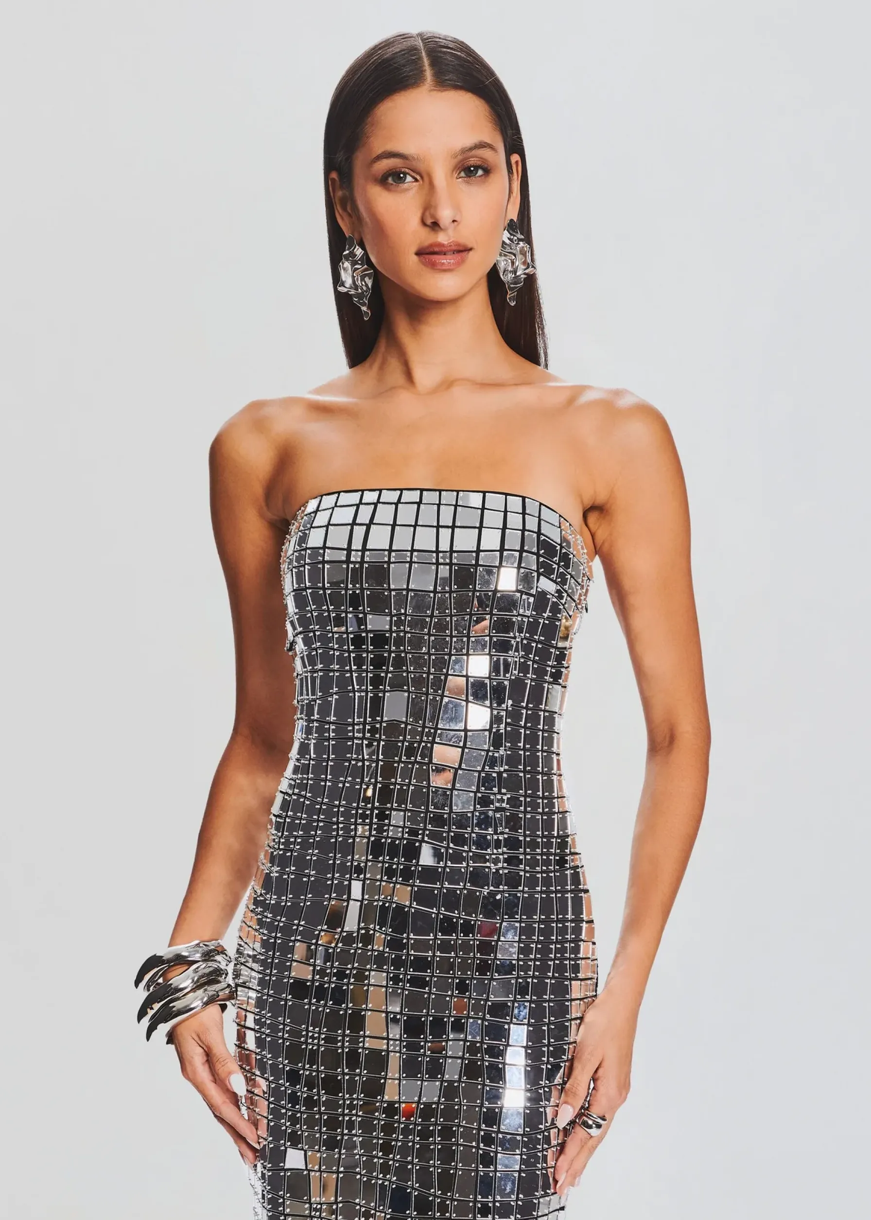 Retrofete Imani Dress Black/Silver Discount