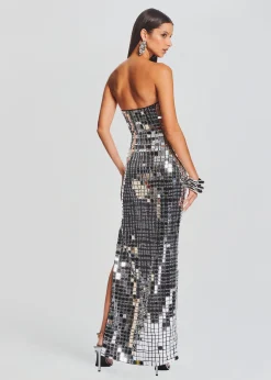 Retrofete Imani Dress Black/Silver Best