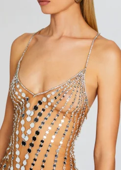 Retrofete Indie Embellished Dress Tannin Fashion