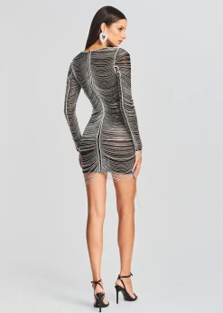 Retrofete Jacqueline Crystal Embellished Dress Black/Silver Cheap