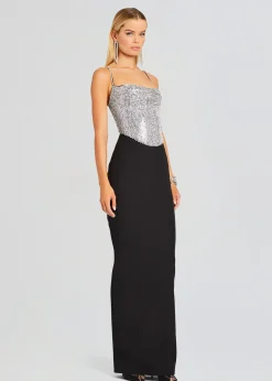 Retrofete Jazlyn Dress Black/Silver Flash Sale