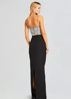 Retrofete Jazlyn Dress Black/Silver Flash Sale