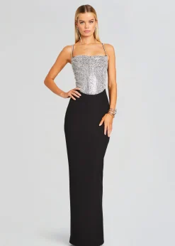 Retrofete Jazlyn Dress Black/Silver Discount