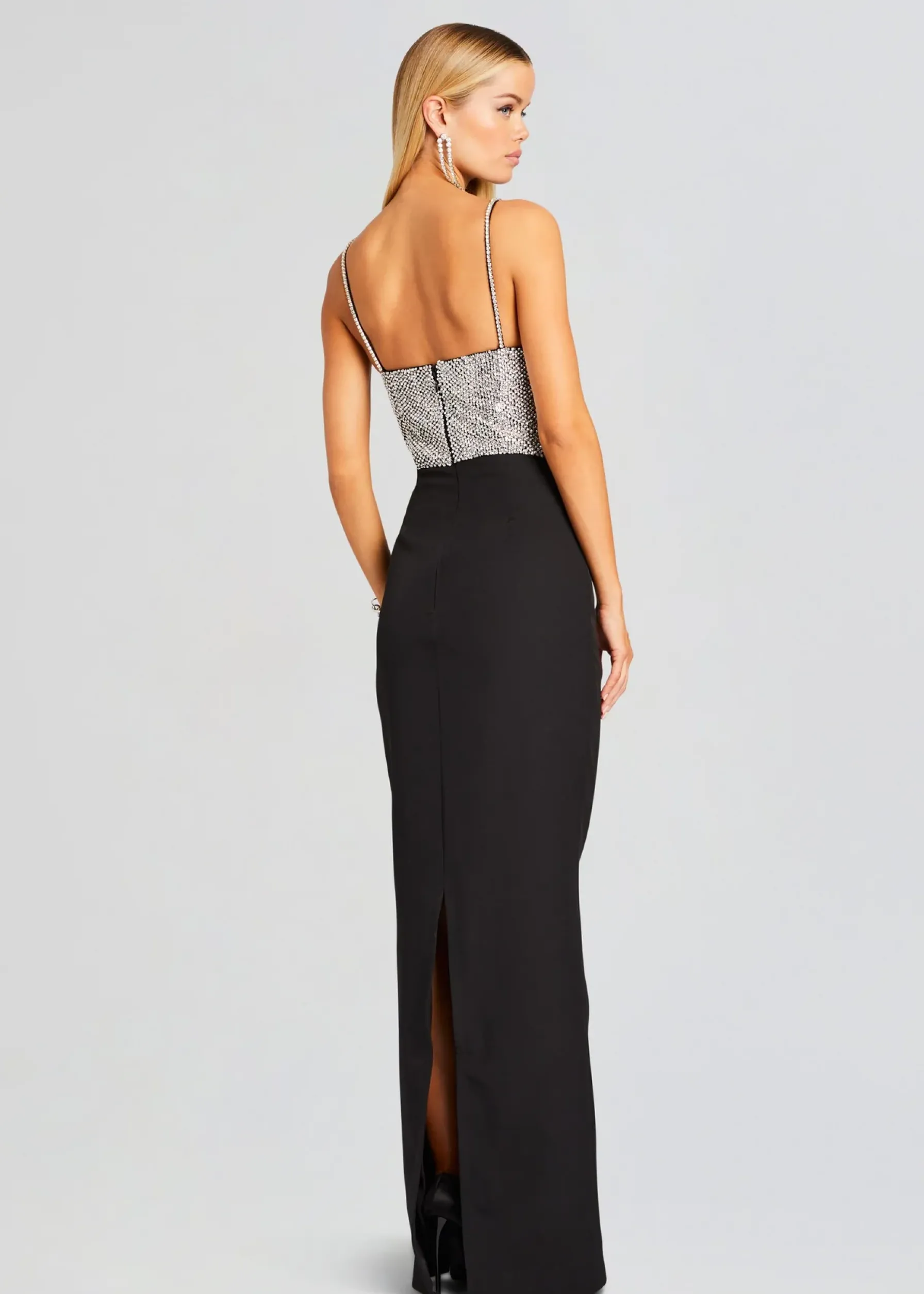 Retrofete Jazlyn Dress Black/Silver New