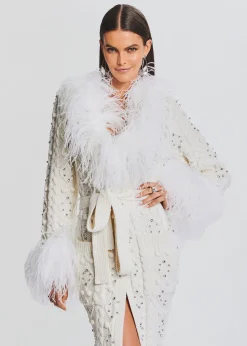Retrofete Jenna Cardigan Ivory Clearance