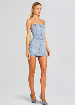 Retrofete Kamna Embellished Denim Dress Tresca New