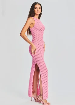 Retrofete Kate Knit Maxi Dress Soft Pink Best