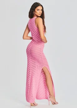 Retrofete Kate Knit Maxi Dress Soft Pink Best