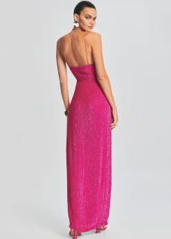 Retrofete Katya Sequin Dress Hot Pink Discount