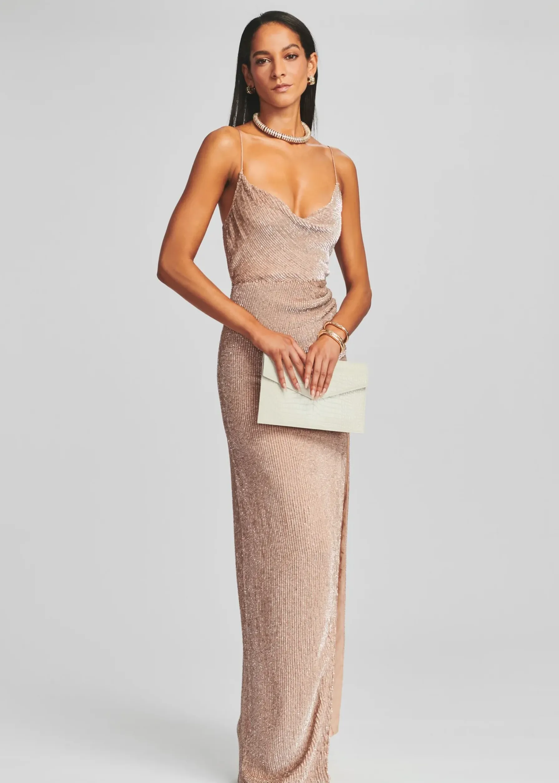 Retrofete Katya Sequin Dress Nude Online