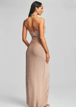 Retrofete Katya Sequin Dress Nude Best Sale