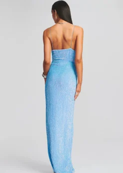 Retrofete Katya Sequin Dress Blue Rainbow Sale