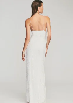 Retrofete Katya Sequin Dress Moonglow White Clearance