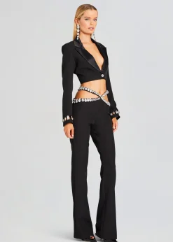 Retrofete Kaz Pant Black/Silver Outlet