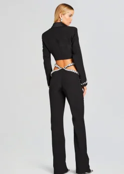 Retrofete Kaz Pant Black/Silver Outlet