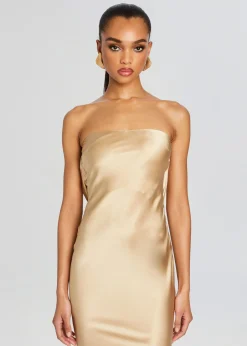 Retrofete Keaton Silk Dress Nude Best