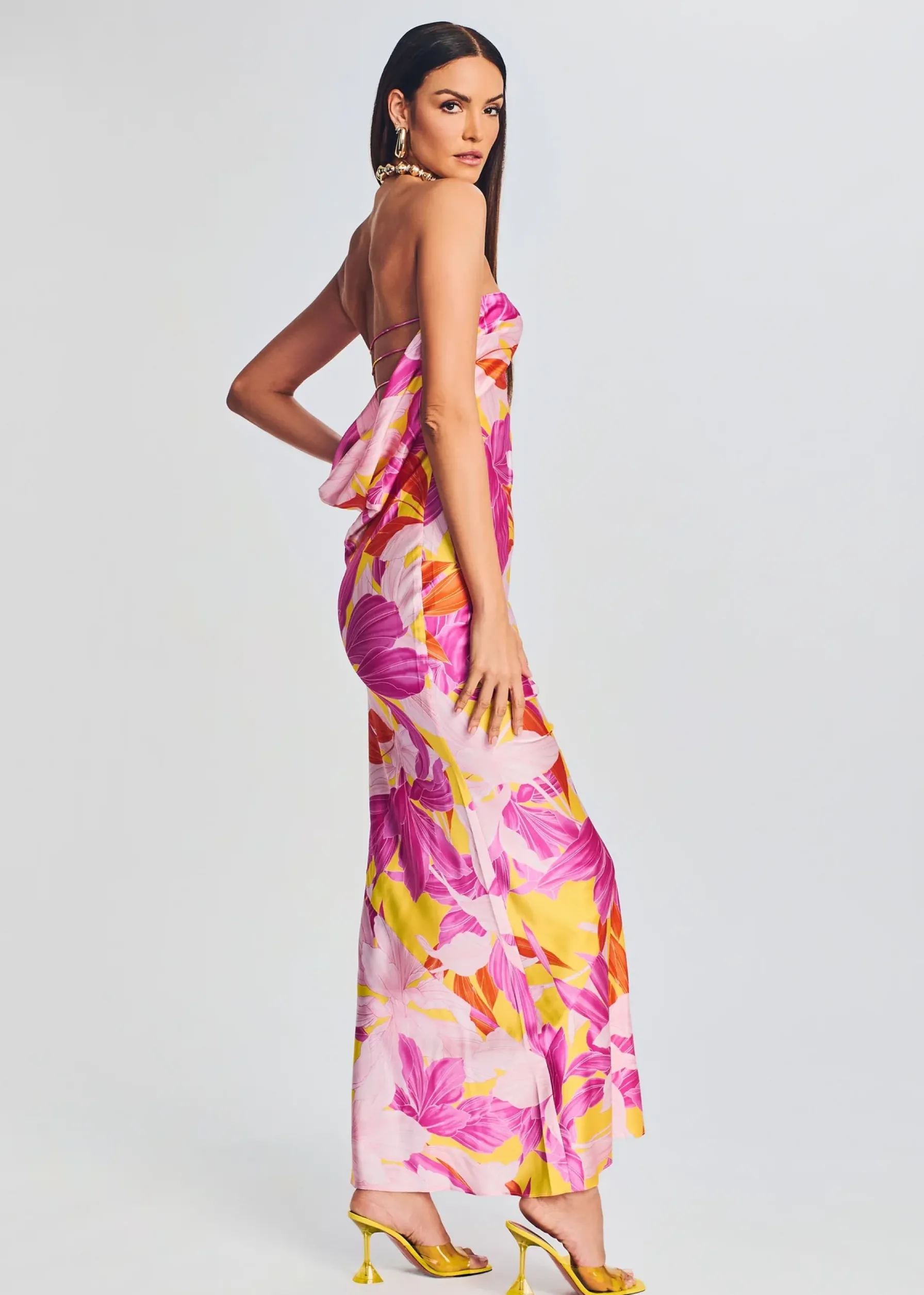 Retrofete Keaton Silk Dress Botanical Floral Fashion