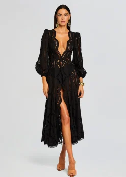 Retrofete Kelyk Kaftan Black Samoa Discount