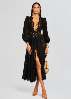 Retrofete Kelyk Kaftan Black Samoa Discount