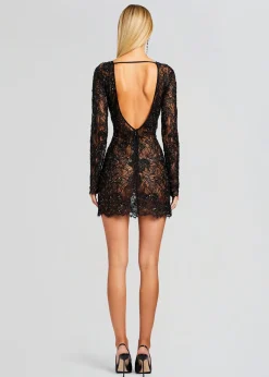 Retrofete Kennedy Embellished Lace Dress Black Cheap